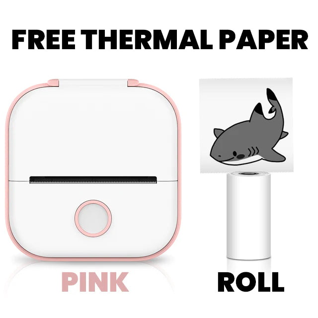 T02 Mini Pocket Printer Fast Portable Wireless Thermal Photo Printer Periwinkley Shop