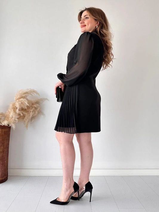 Natalie Trending Party Wear Dress- Black Periwinkley Shop