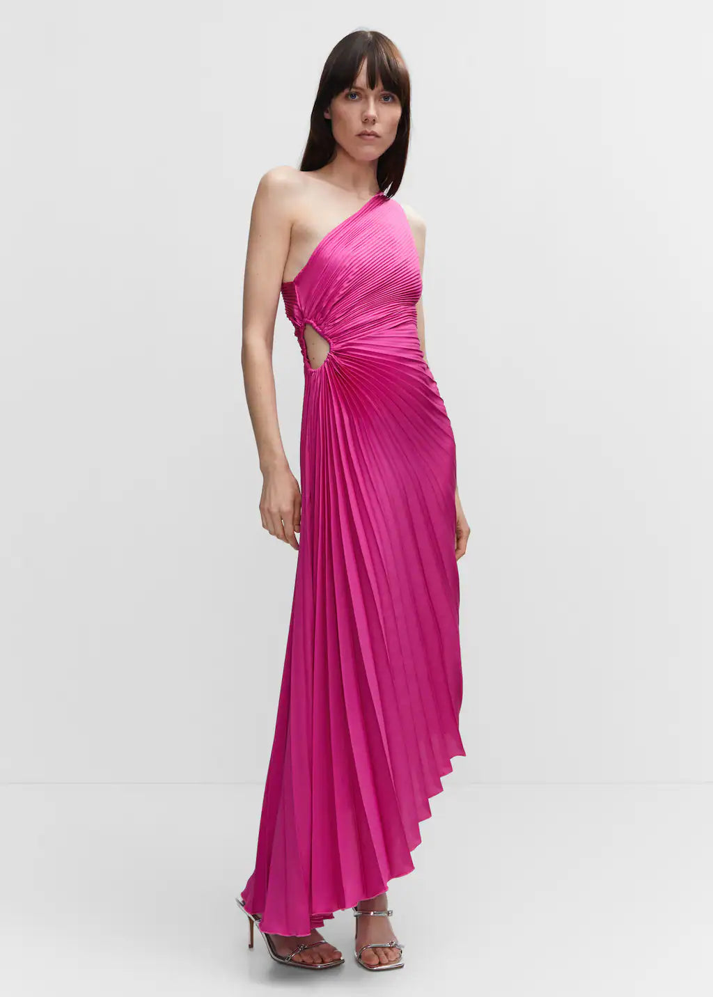 Asymmetric pleated dress Periwinkley Shop