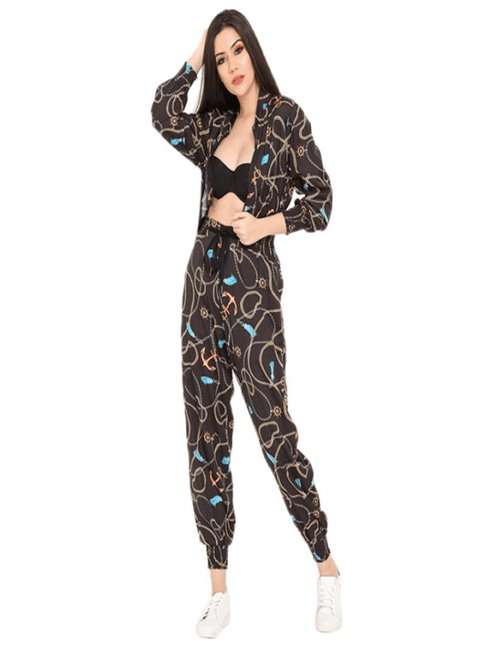 Smoked printed jogger set Periwinkley Shop