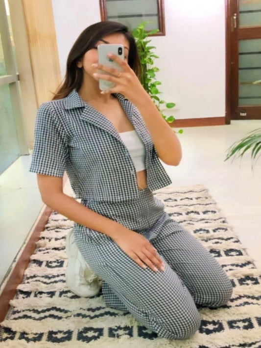 Set of two check outfit Periwinkley Shop