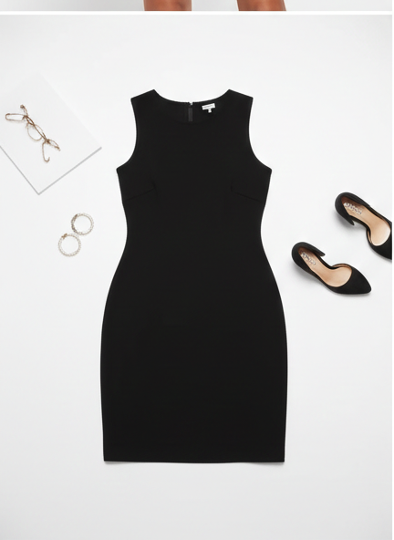 Backless Bodycon Dress With Frill