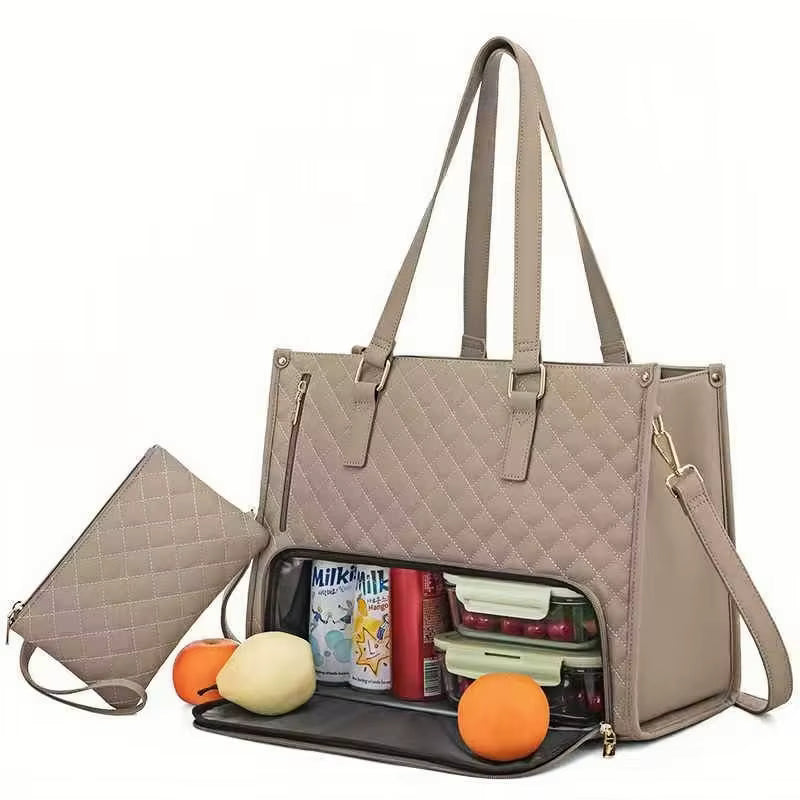 2-in-1 Lunch Bag Combination, 15.6-Inch Tote Bag