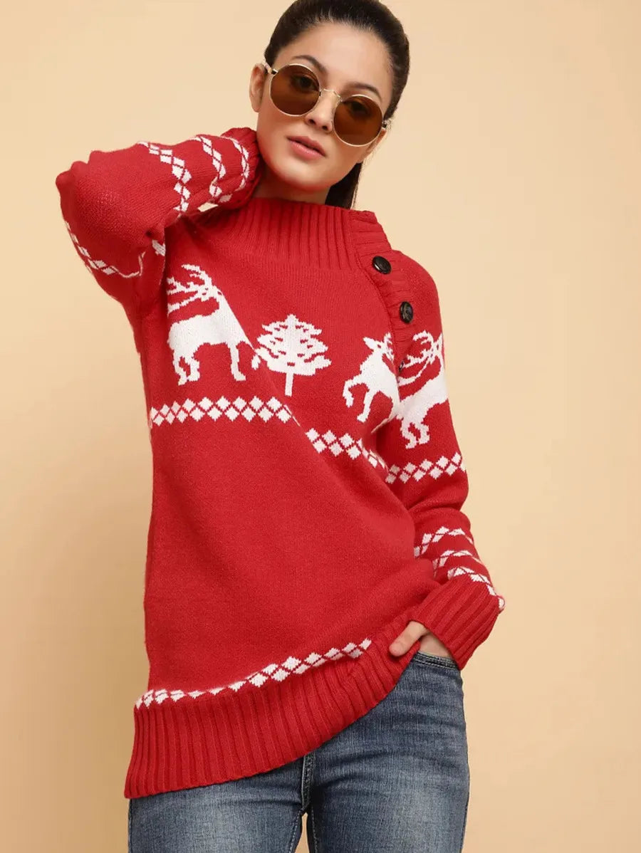 Heart Full Of Christmas Red Jumper Periwinkley Shop