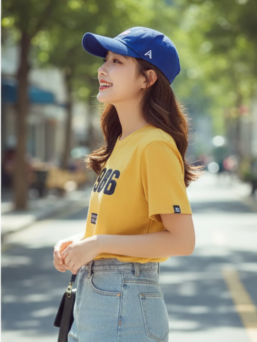 Number Print Women T shirt