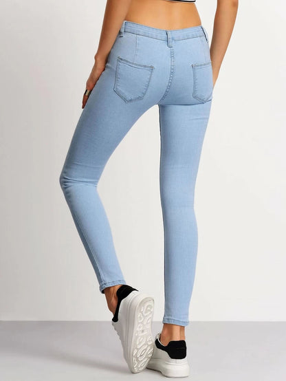 Slim Pockets Denim Pant Periwinkley Shop