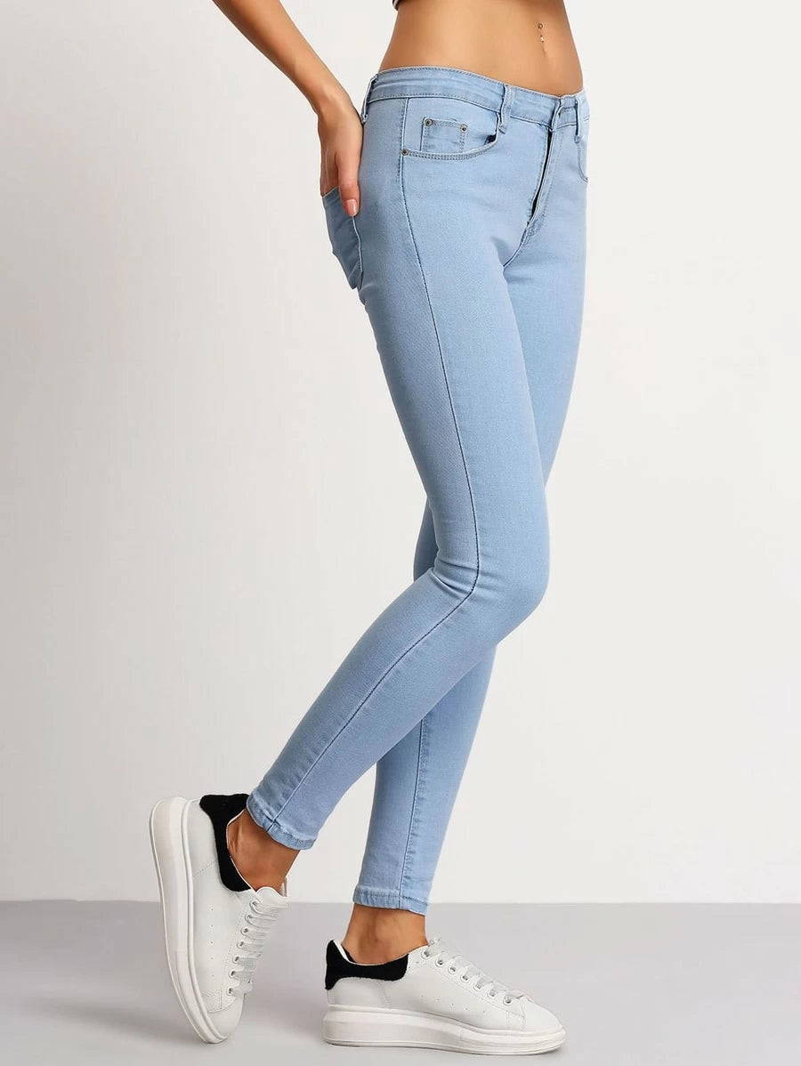 Slim Pockets Denim Pant Periwinkley Shop