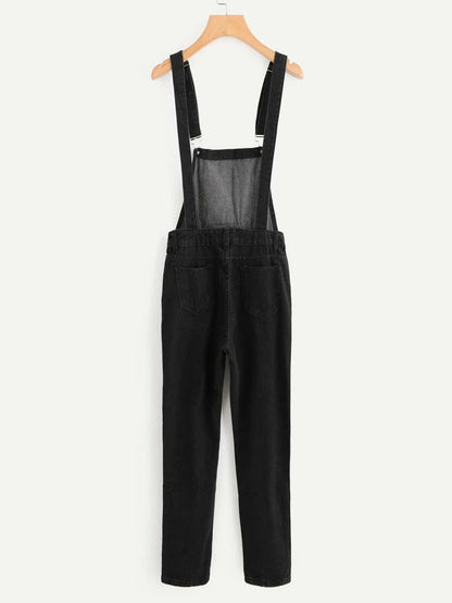 Distressed Denim Overalls Periwinkley Shop