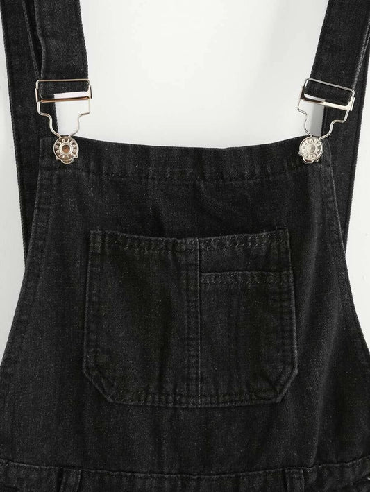 Distressed Denim Overalls Periwinkley Shop
