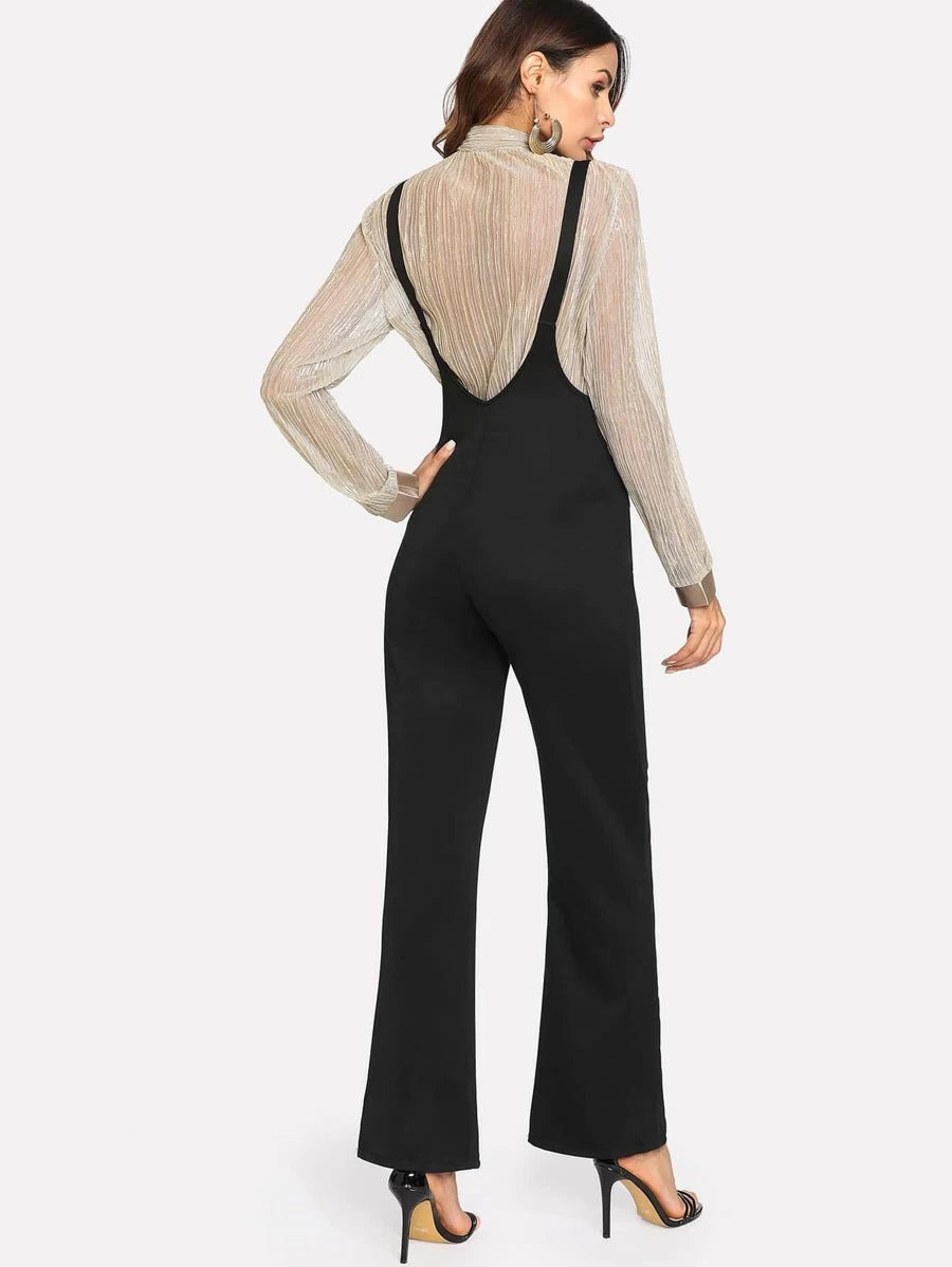 O-Ring Zip Front Overalls Periwinkley Shop