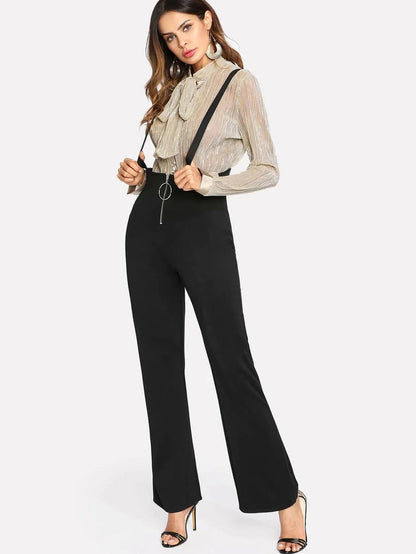 O-Ring Zip Front Overalls Periwinkley Shop