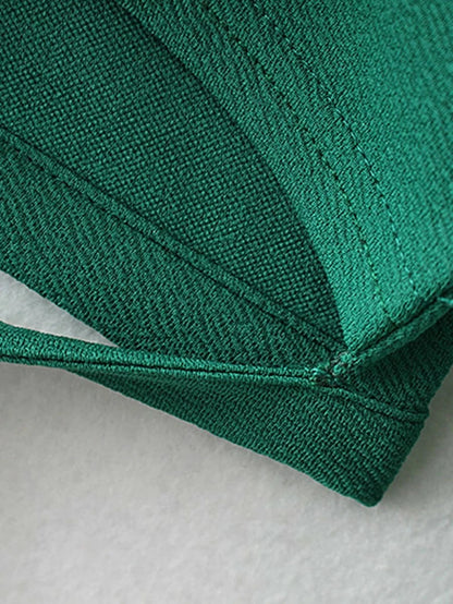 Bell Sleeve Knotted Hem Surplice Blouse Periwinkley Shop