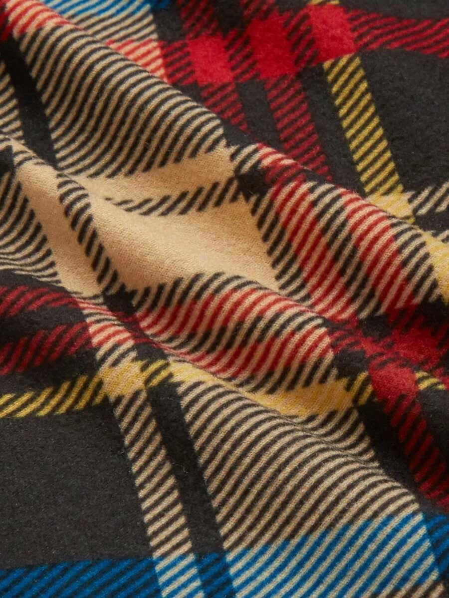Form Fitted Plaid Dress Periwinkley Shop