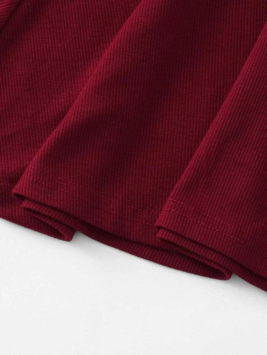 Surplice Wrap Bell Sleeve Dress Periwinkley Shop