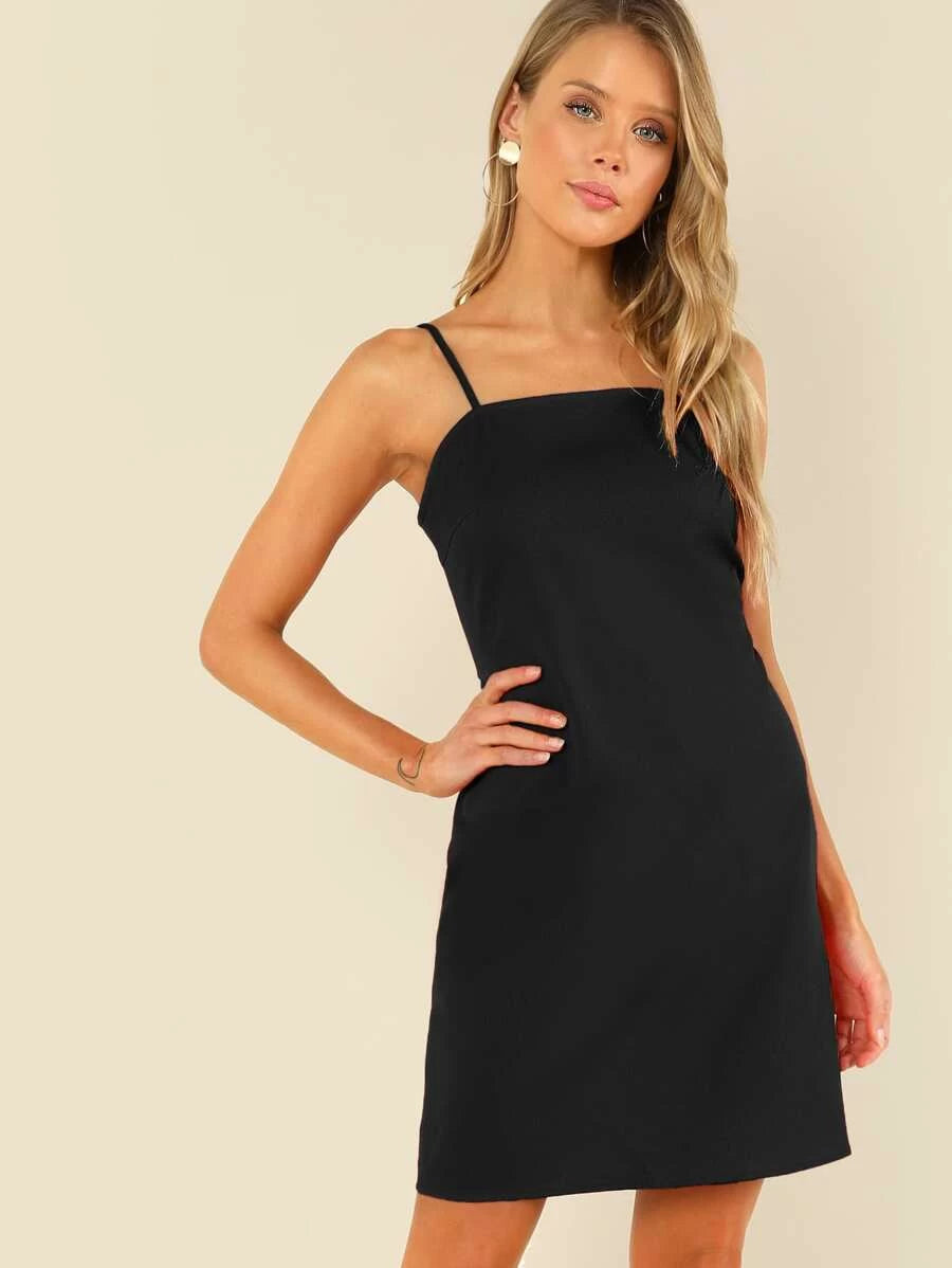 Bow Tie Back Cami Dress Periwinkley Shop