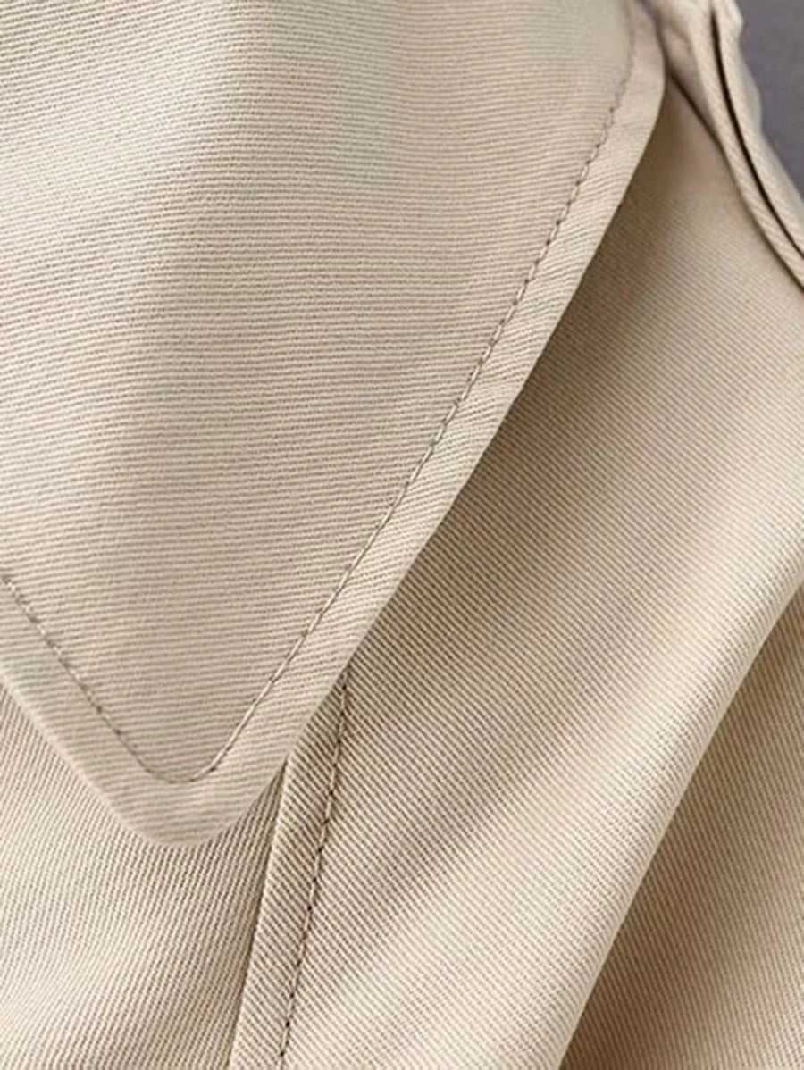 Belted Cuff Solid Outerwear Periwinkley Shop