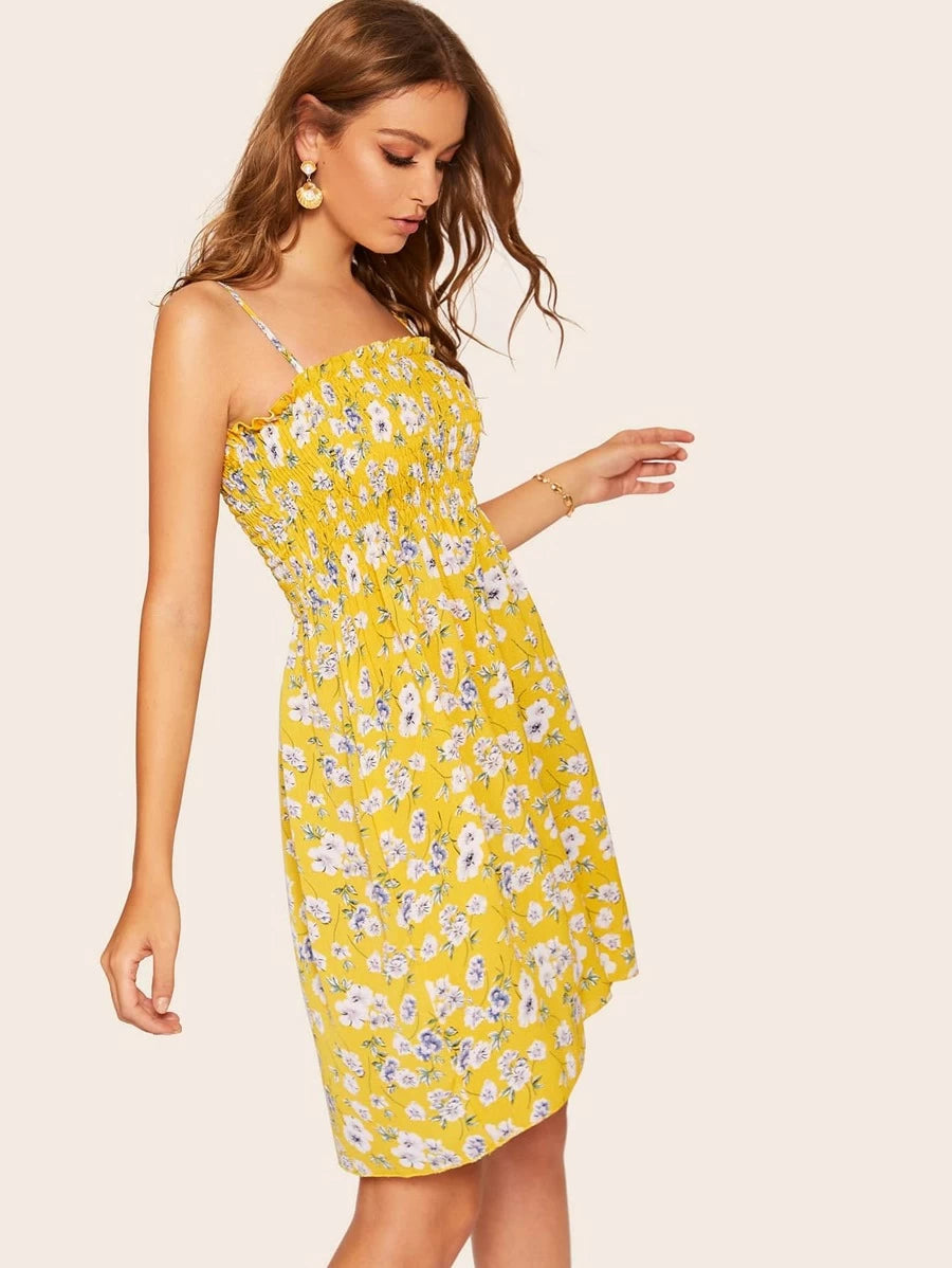 Ditsy Floral Print Cami Dress Periwinkley Shop