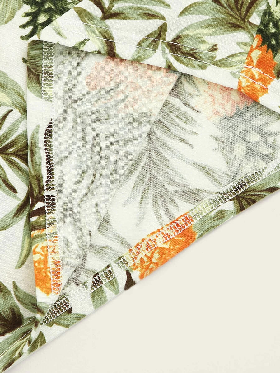 Pineapple Print Cami Dress Periwinkley Shop
