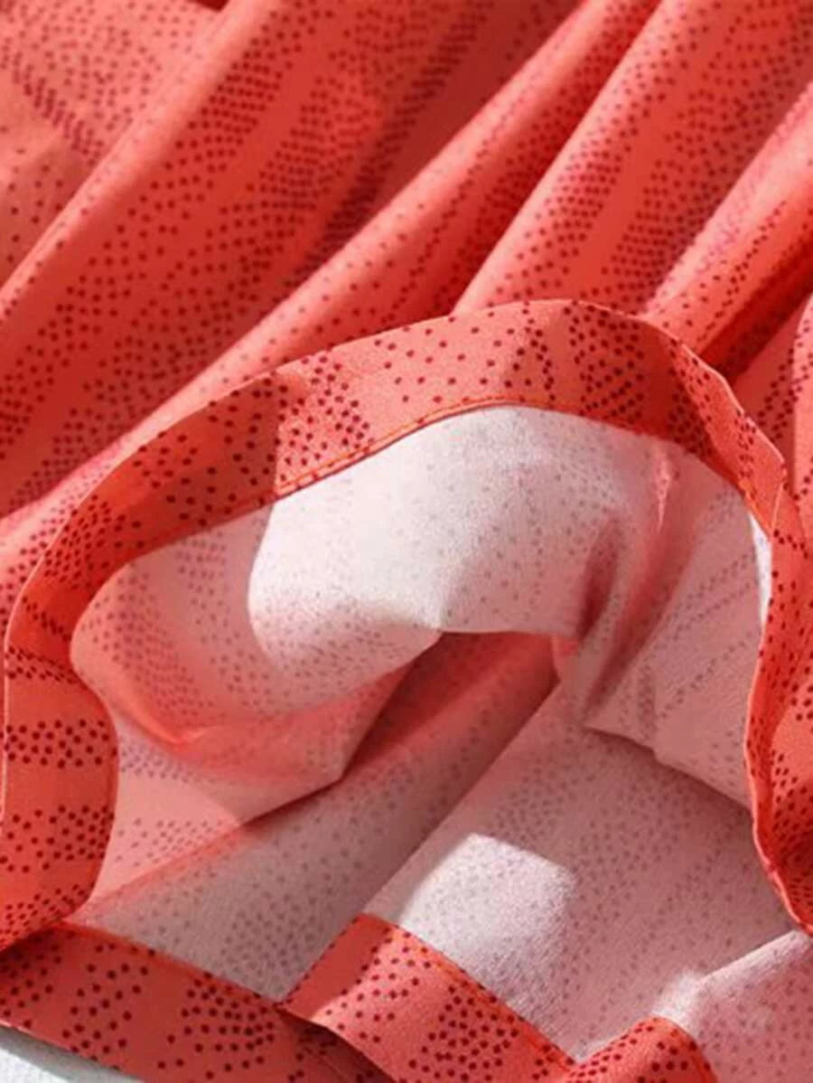 Polka Dot Flounce Sleeve Romper Periwinkley Shop