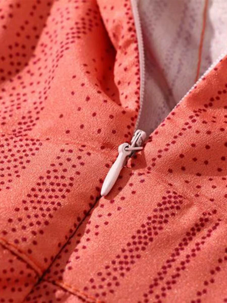 Polka Dot Flounce Sleeve Romper Periwinkley Shop