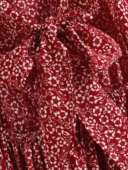 Tie Back Ditsy Floral Cami Sundress Periwinkley Shop