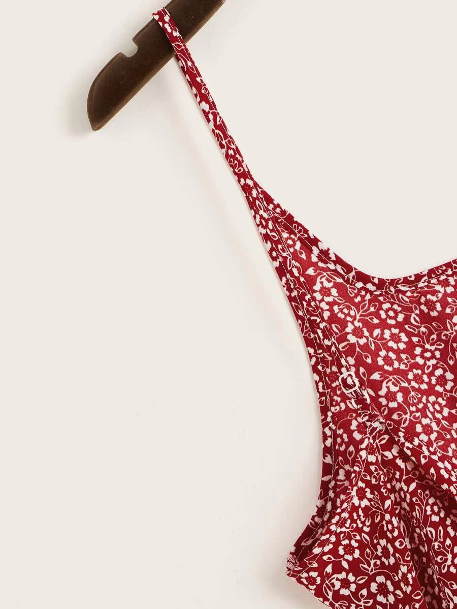 Tie Back Ditsy Floral Cami Sundress Periwinkley Shop