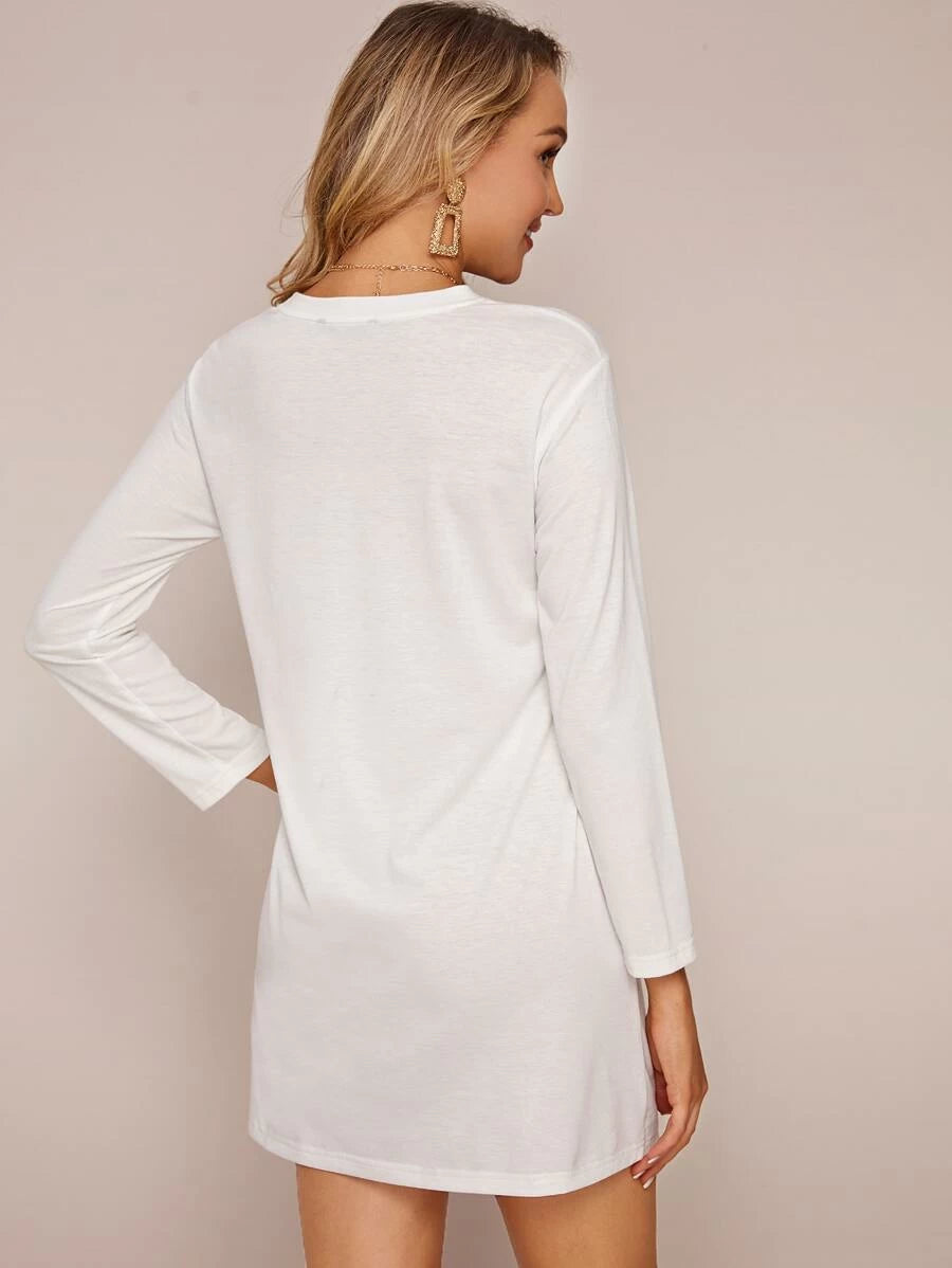 Figure Graphic Tee Dress Periwinkley Shop