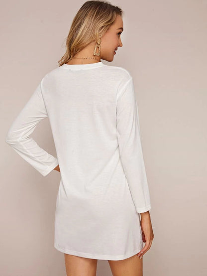 Figure Graphic Tee Dress Periwinkley Shop