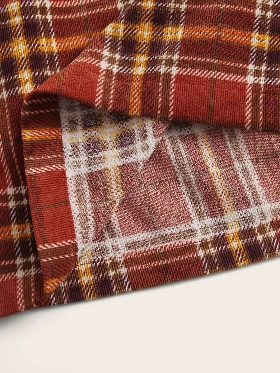 Double Breasted Tartan Blazer & Skirt Set Periwinkley Shop