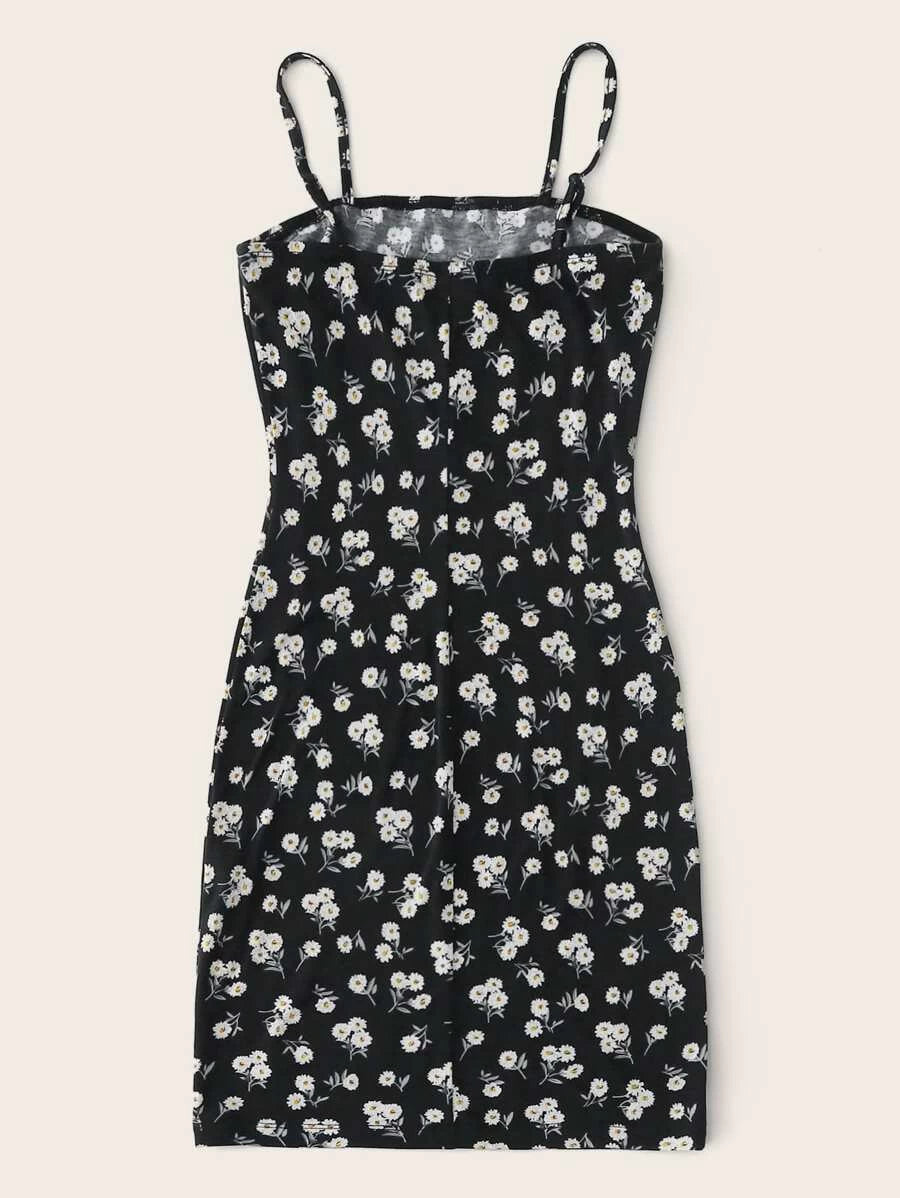 Floral Print Slip Dress Periwinkley Shop