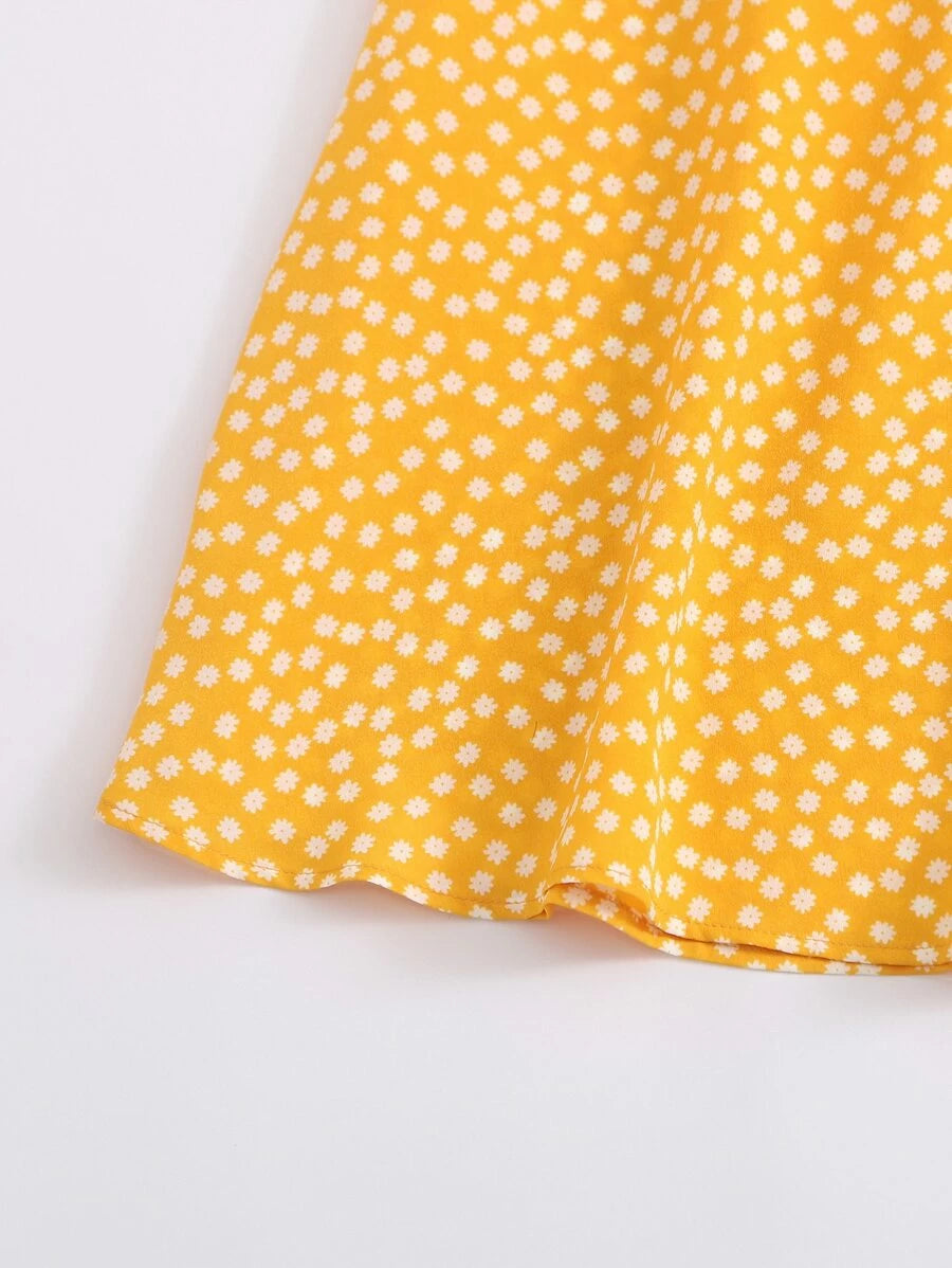 Self Tie Shoulder Shirred Back Sundress Periwinkley Shop