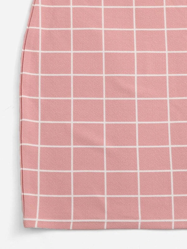Essnce check bodycon dress Periwinkley Shop