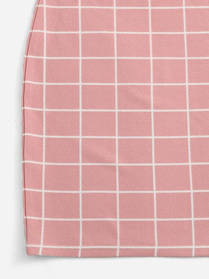 Essnce check bodycon dress Periwinkley Shop