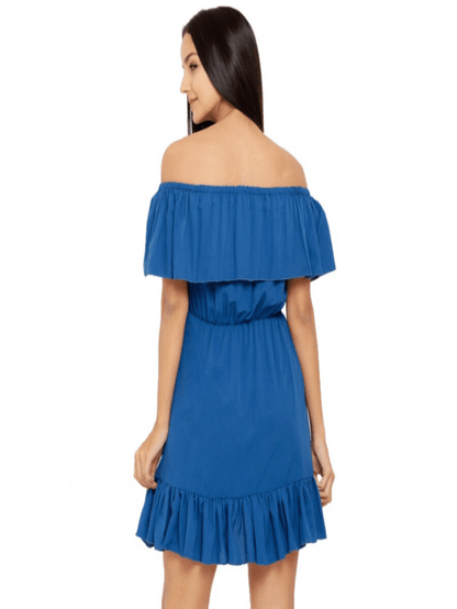 Overlapping ruffle dress Periwinkley Shop
