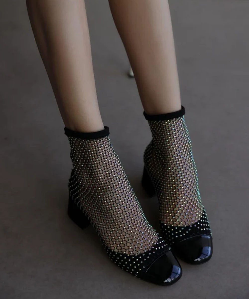 Glimmering Gala Black Heels Periwinkley Shop