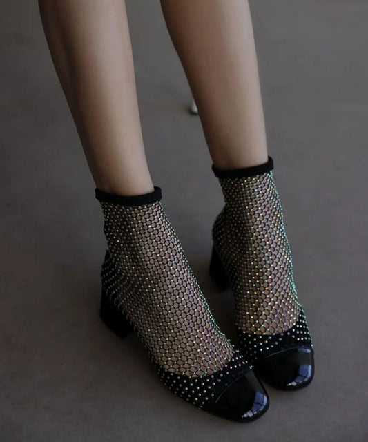 Glimmering Gala Black Heels Periwinkley Shop