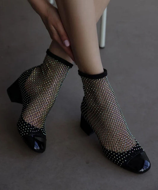 Glimmering Gala Black Heels Periwinkley Shop