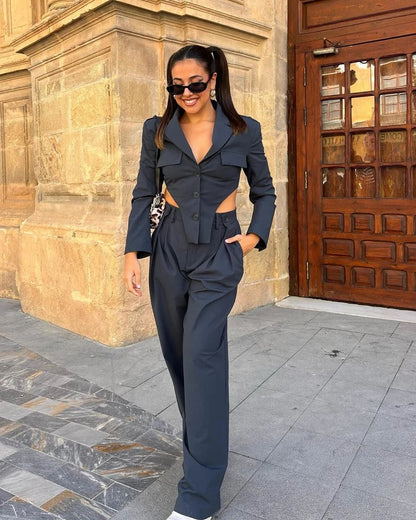 Suhana Khan Hot Casual Set- Black Periwinkley Shop