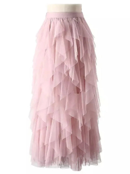 Tulle Skirt Women Long Maxi Skirt Periwinkley Shop
