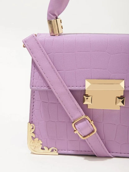 Carry Yourself With Care Purple Sling Bag Periwinkley Shop