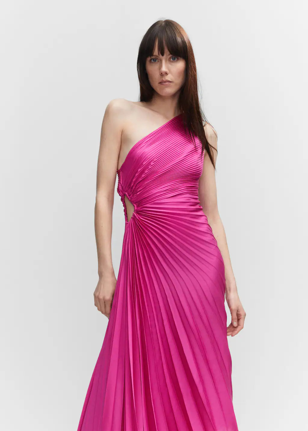 Asymmetric pleated dress Periwinkley Shop
