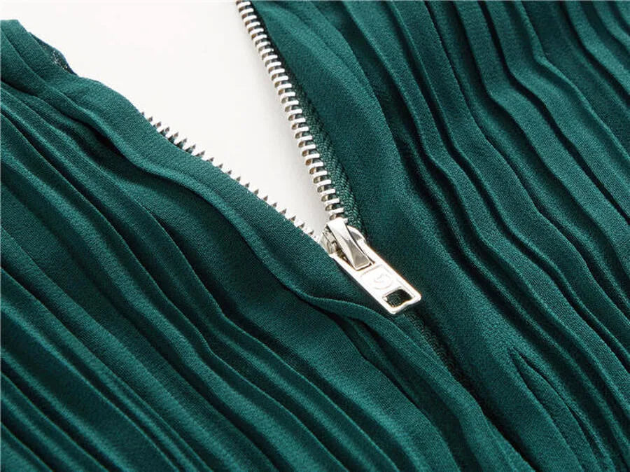 Open Back Ruched Top Flowy Prom One Piece Dress Periwinkley Shop