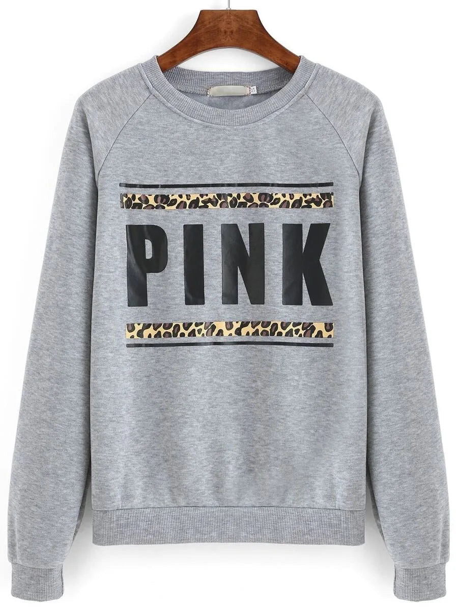 Letters Print Raglan Sleeve Top With Pants Periwinkley Shop