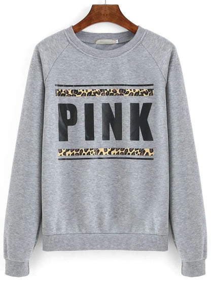 Letters Print Raglan Sleeve Top With Pants Periwinkley Shop