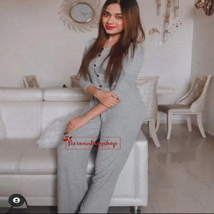 Short top and high waist pants set Periwinkley Shop