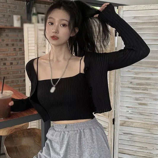 Two Pieces Knitted Clothing Sweaters Periwinkley Shop