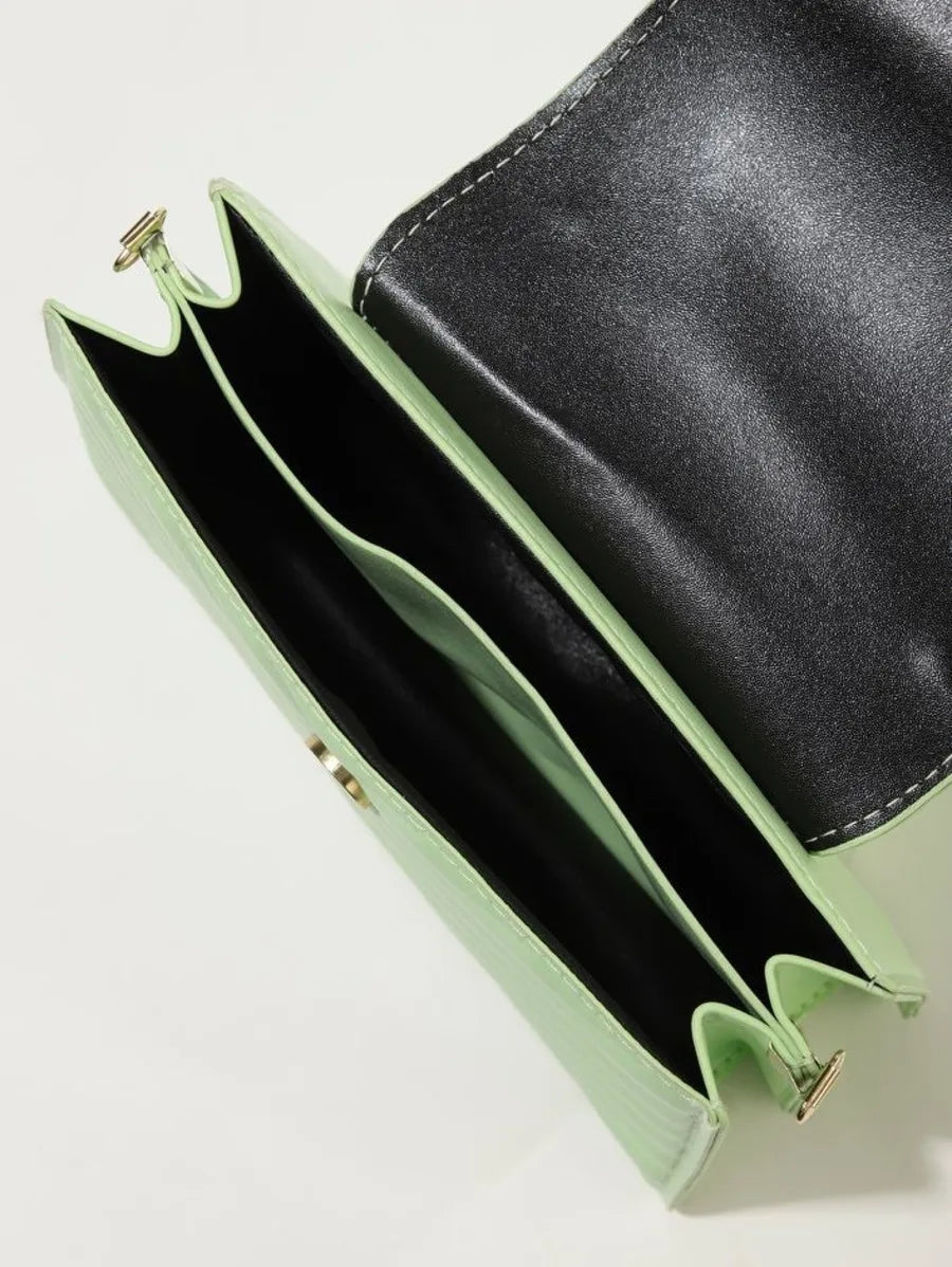 Always On Time Green Sling Bag Periwinkley Shop