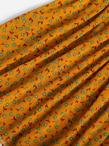 Ditsy Floral Print Fit & Flare Mini Dress Periwinkley Shop