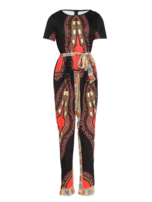 My Abstract Collection Red Jumpsuit Periwinkley Shop