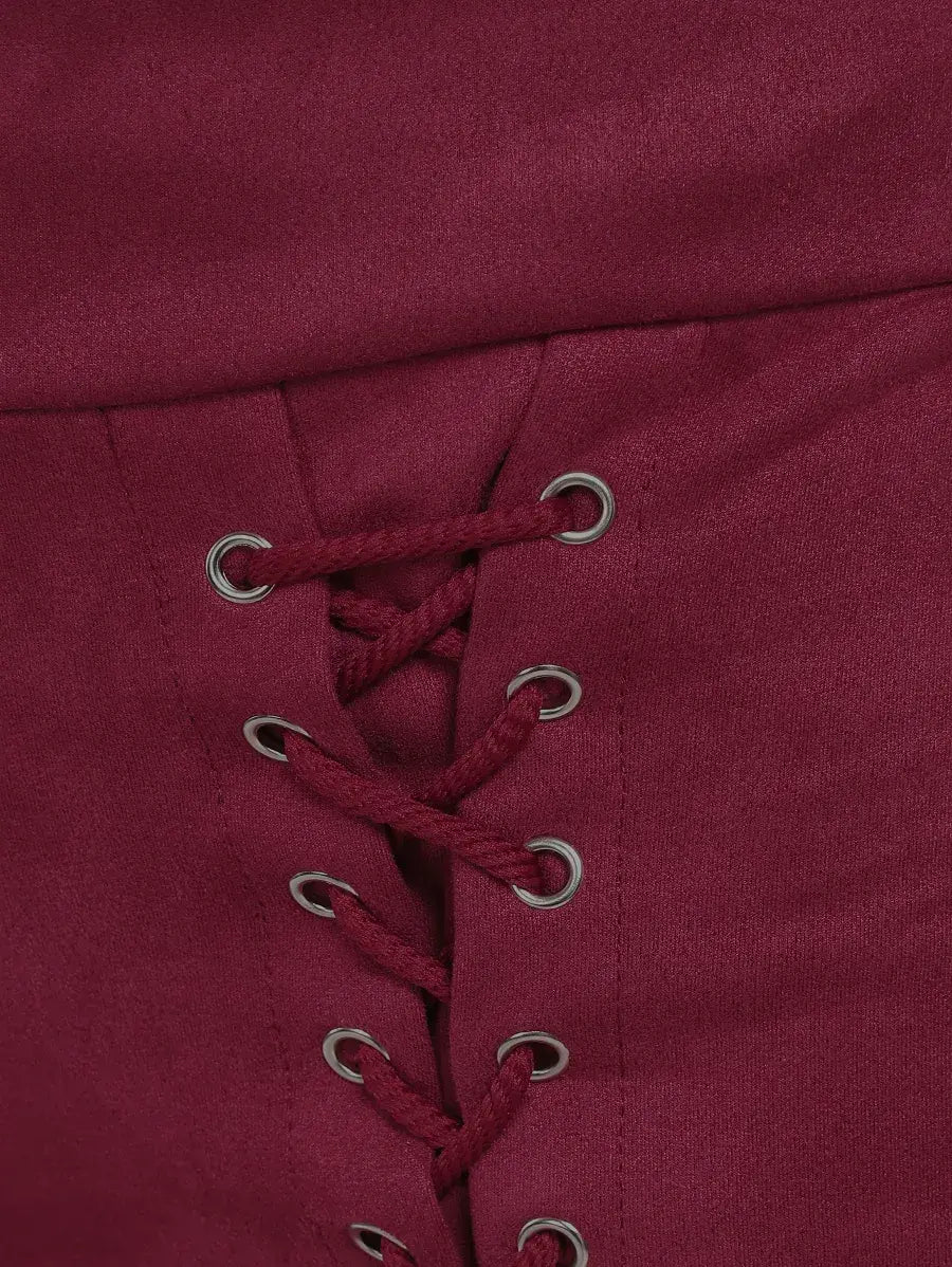 All Set For Afterhour Wine Red Trousers Periwinkley Shop